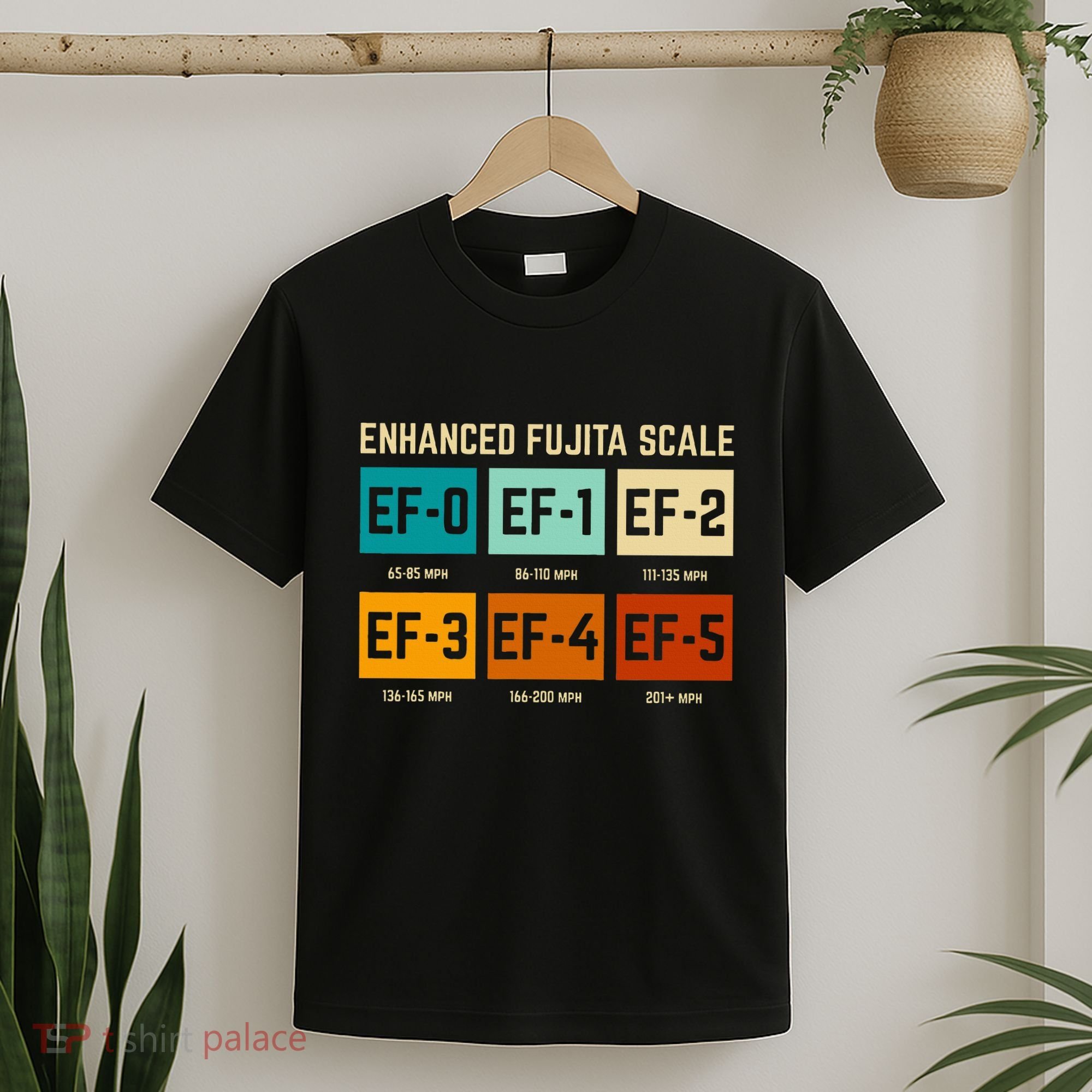 Enhanced Fujita Scale Tornado For Retro Storm Chaser T-Shirt