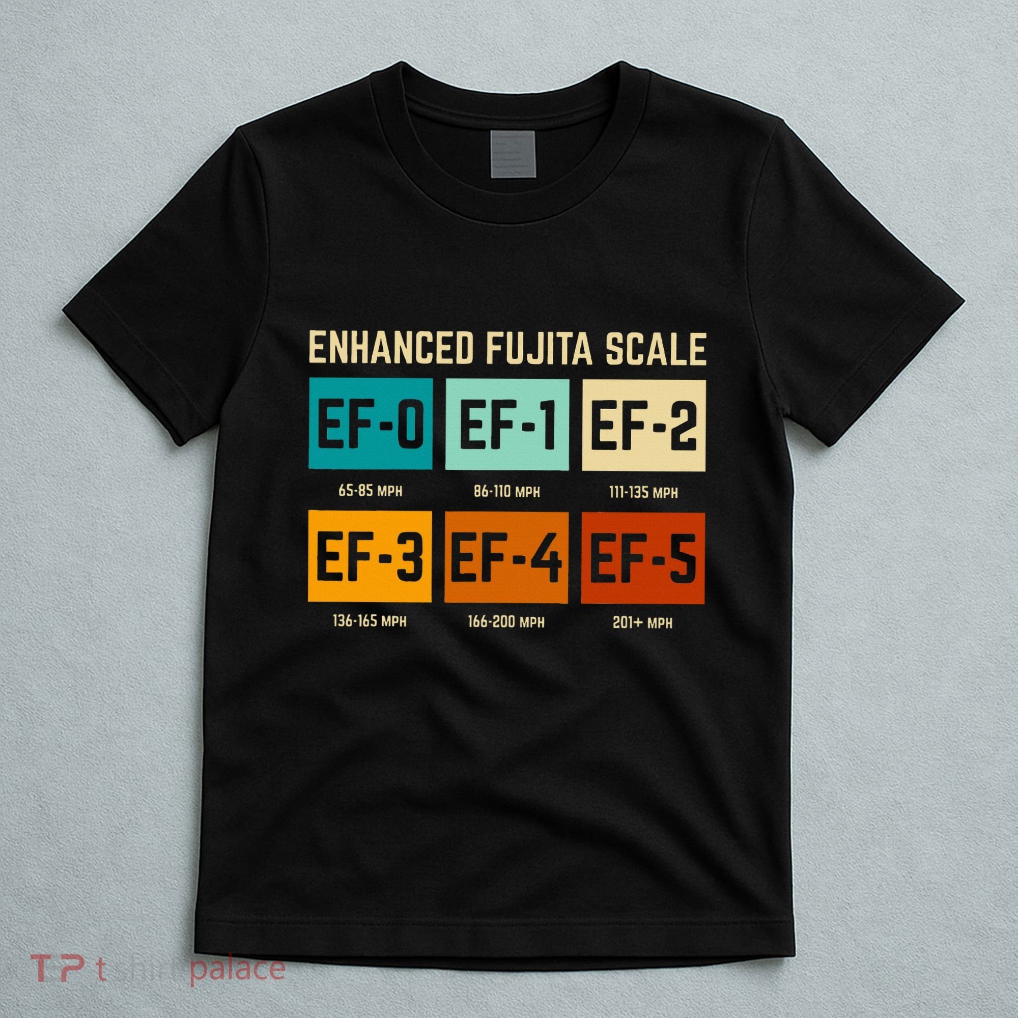 Enhanced Fujita Scale Tornado For Retro Storm Chaser T-Shirt