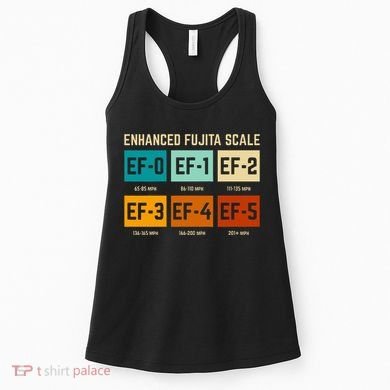 Enhanced Fujita Scale Tornado For Retro Storm Chaser Women's Tank Top