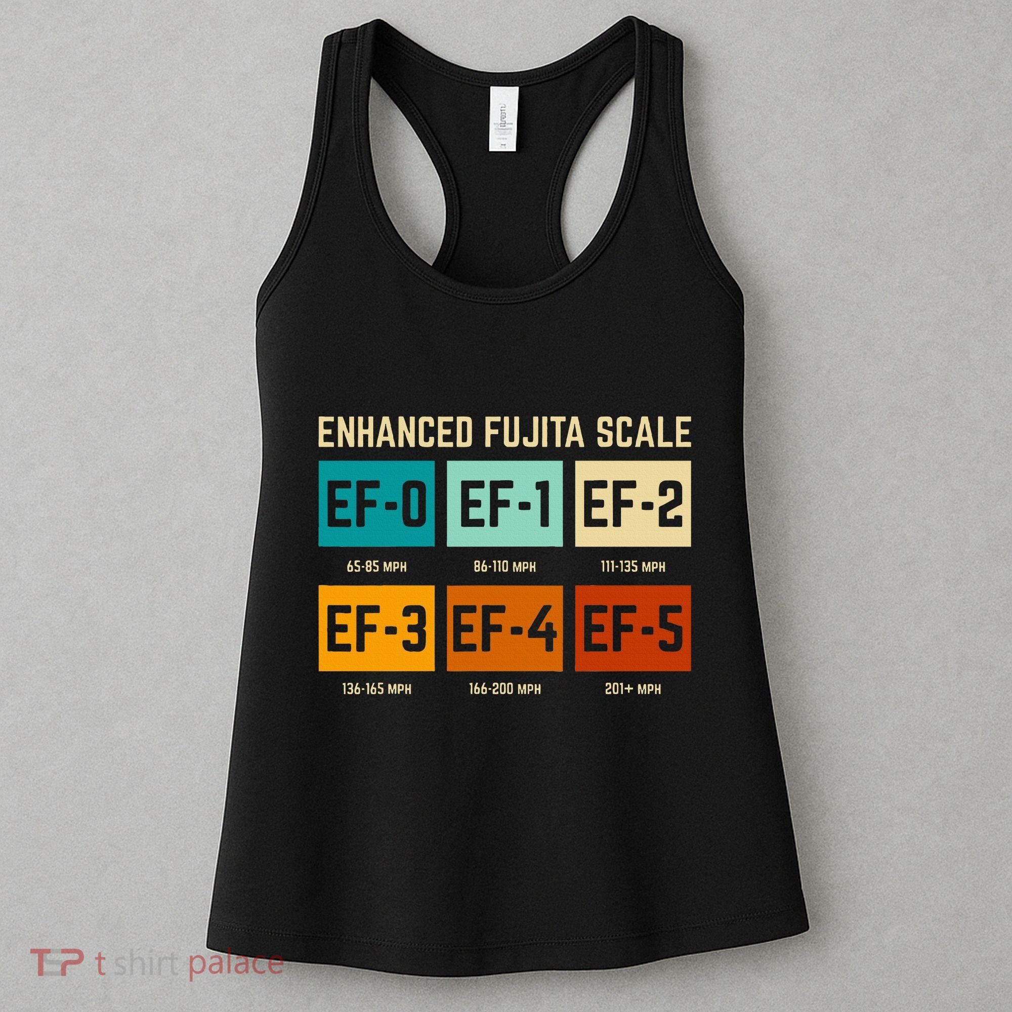 Enhanced Fujita Scale Tornado For Retro Storm Chaser Women's Tank Top