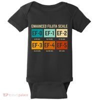 Enhanced Fujita Scale Tornado For Retro Storm Chaser Baby Bodysuit thumb 0