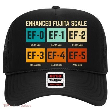 Enhanced Fujita Scale Tornado For Retro Storm Chaser Hat
