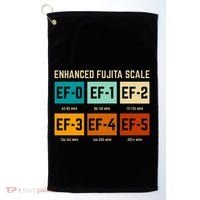 Enhanced Fujita Scale Tornado For Retro Storm Chaser Golf Towel thumb 0