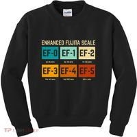 Enhanced Fujita Scale Tornado For Retro Storm Chaser Kids Sweatshirt thumb 0