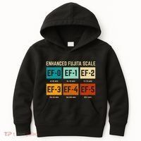 Enhanced Fujita Scale Tornado For Retro Storm Chaser Kids Hoodie thumb 0