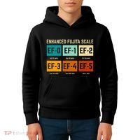 Enhanced Fujita Scale Tornado For Retro Storm Chaser Kids Hoodie thumb 4