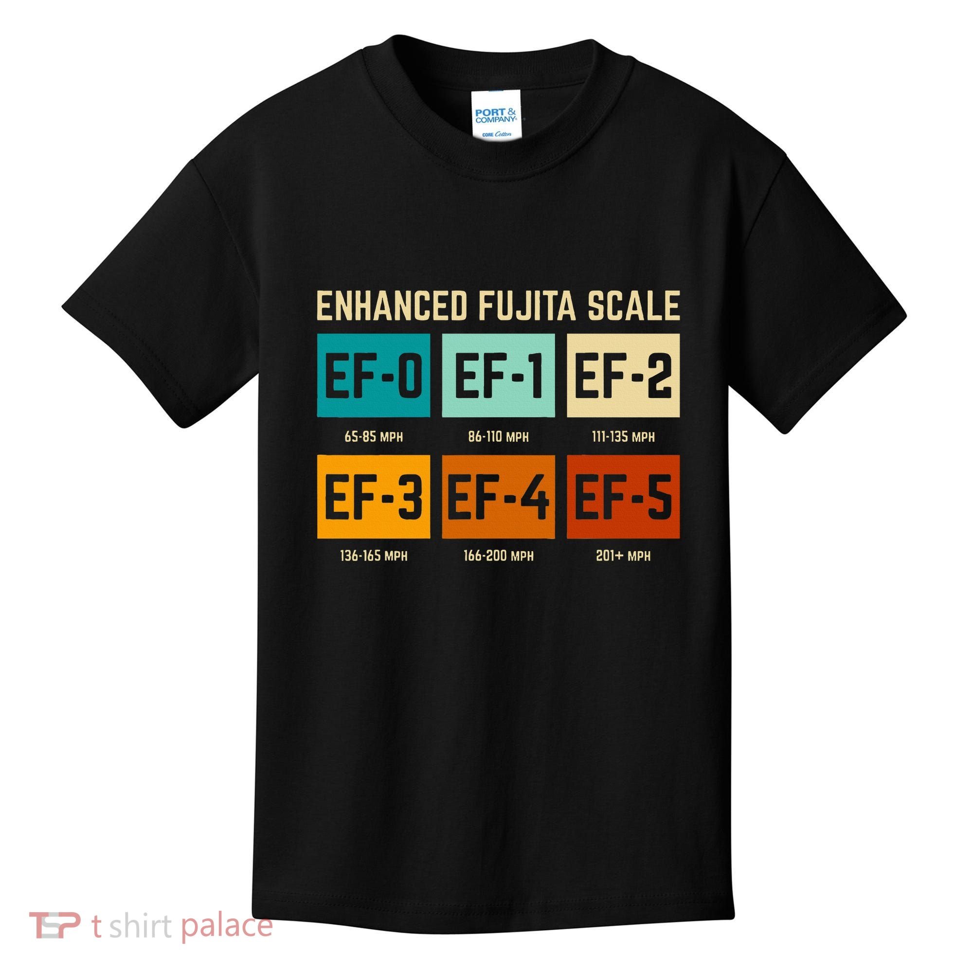 Enhanced Fujita Scale Tornado For Retro Storm Chaser Kids T-Shirt