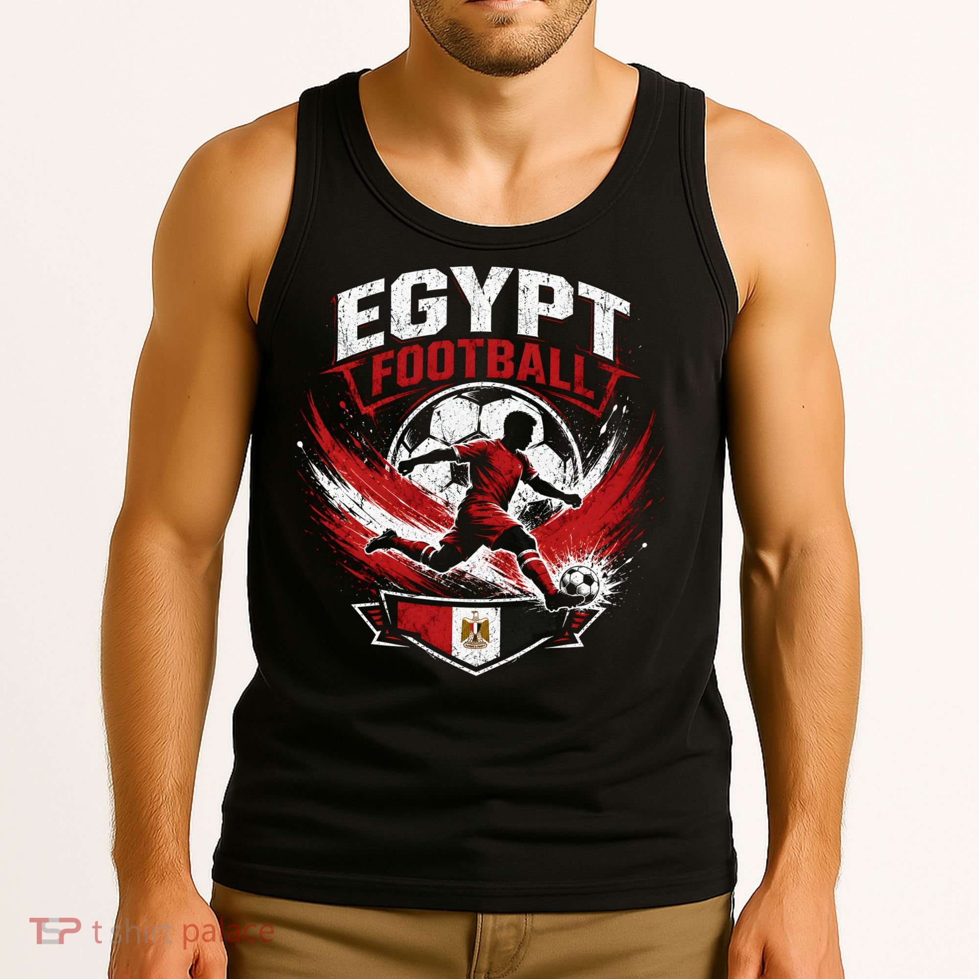 Egypt Football Soccer Player Team Fan Tank Top