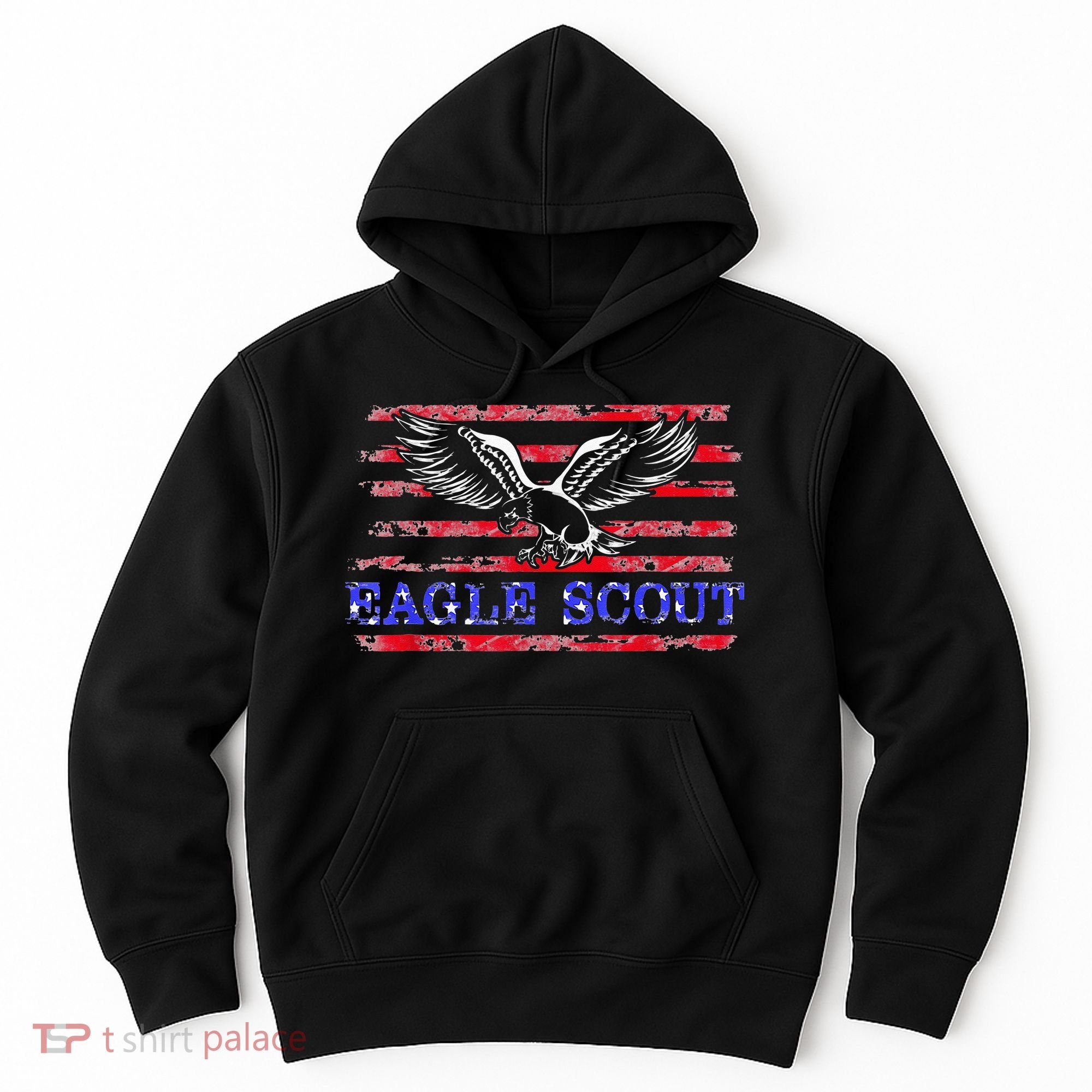 Eagle Flag Scout Gift Hoodie