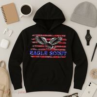 Eagle Flag Scout Gift Hoodie thumb 3