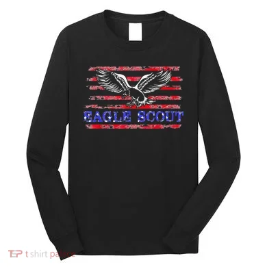 Eagle Flag Scout Gift Long Sleeve Shirt