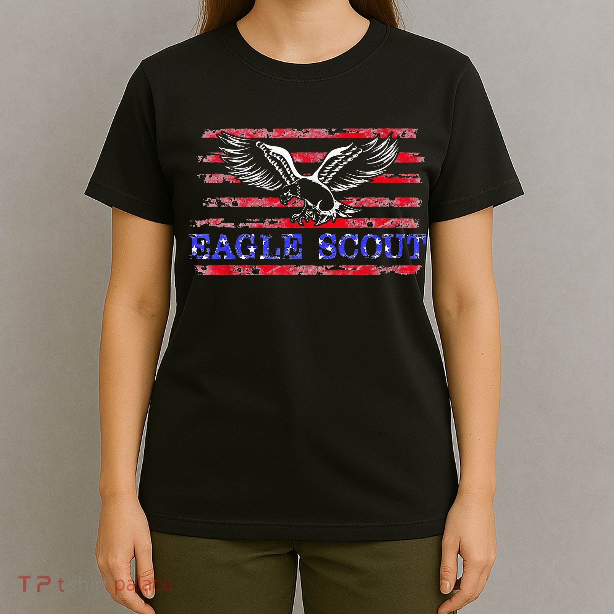 Eagle Flag Scout Gift T-Shirt
