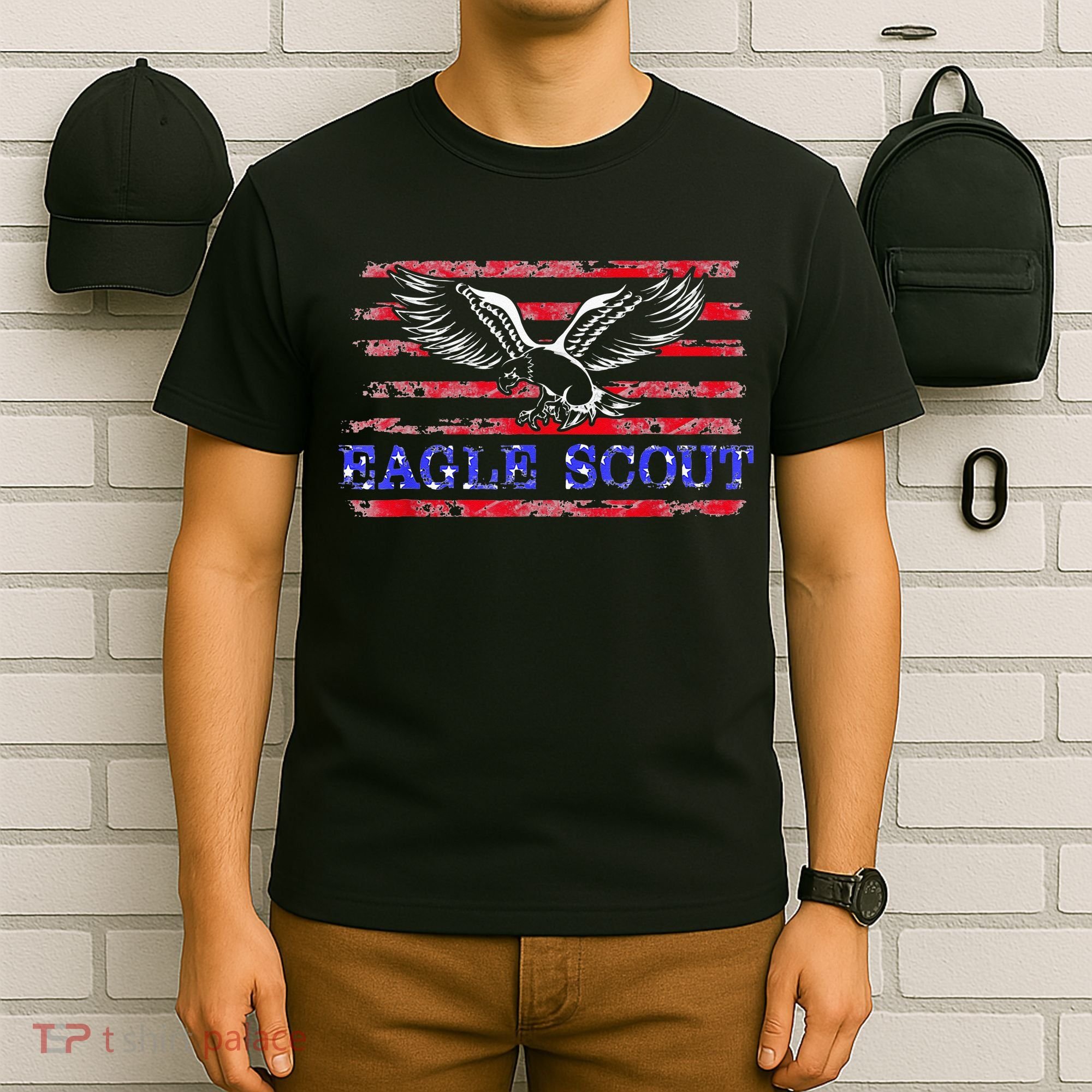 Eagle Flag Scout Gift T-Shirt