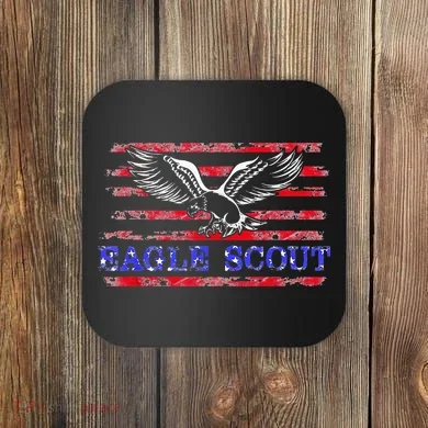 Eagle Flag Scout Gift Coaster