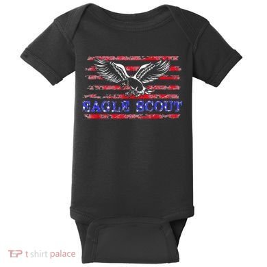 Eagle Flag Scout Gift Baby Bodysuit