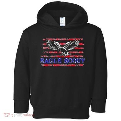 Eagle Flag Scout Gift Toddler Hoodie
