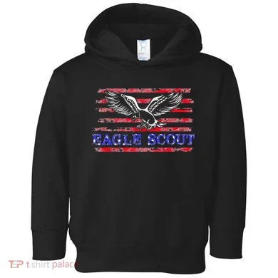 Eagle Flag Scout Gift Toddler Hoodie