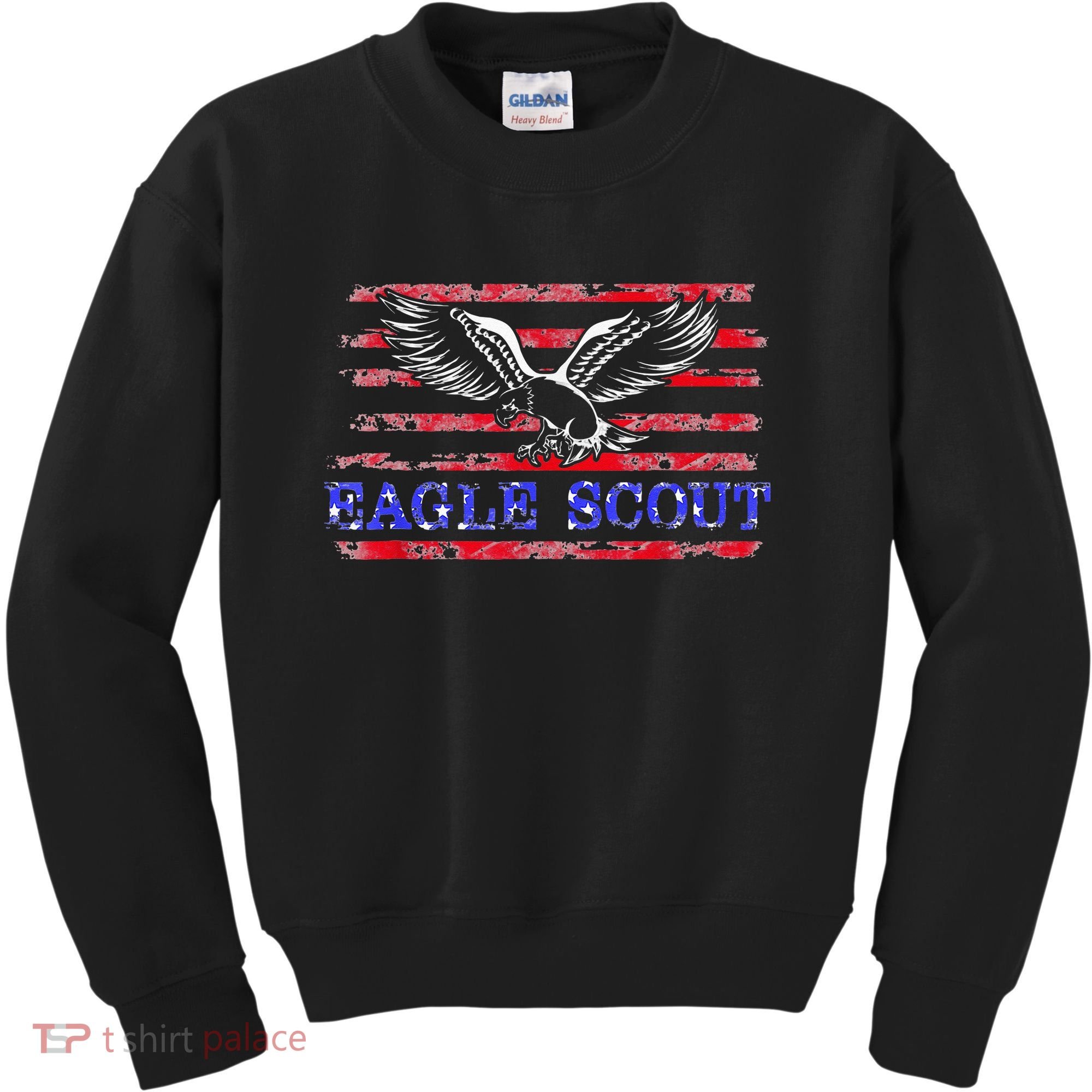Eagle Flag Scout Gift Kids Sweatshirt