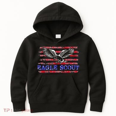 Eagle Flag Scout Gift Kids Hoodie