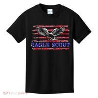 Eagle Flag Scout Gift Kids T-Shirt thumb 0