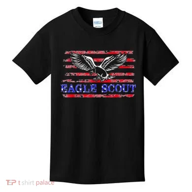 Eagle Flag Scout Gift Kids T-Shirt