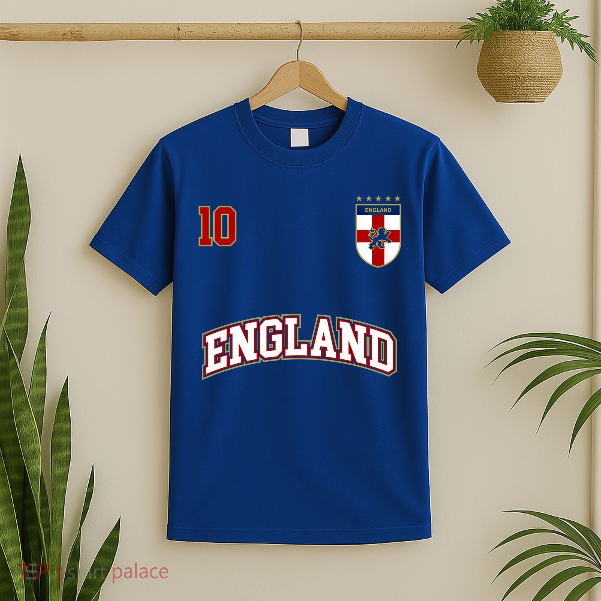 England Football Team Cute Gift Number 10 English Flag Soccer T-Shirt