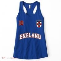 England Football Team Cute Gift Number 10 English Flag Soccer Women's Tank Top thumb 0