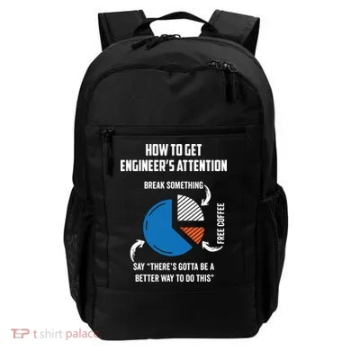 Engineer Funny Tee For Electrical Mechanical Civil Computer Backpack