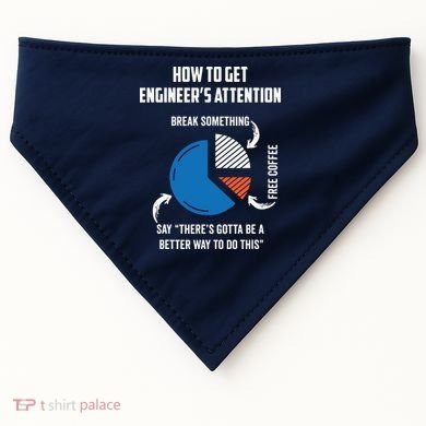 Engineer Funny Tee For Electrical Mechanical Civil Computer USA-Made Doggie Bandana