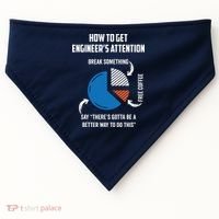 Engineer Funny Tee For Electrical Mechanical Civil Computer USA-Made Doggie Bandana thumb 0