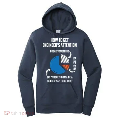 Engineer Funny Tee For Electrical Mechanical Civil Computer Women's Hoodie