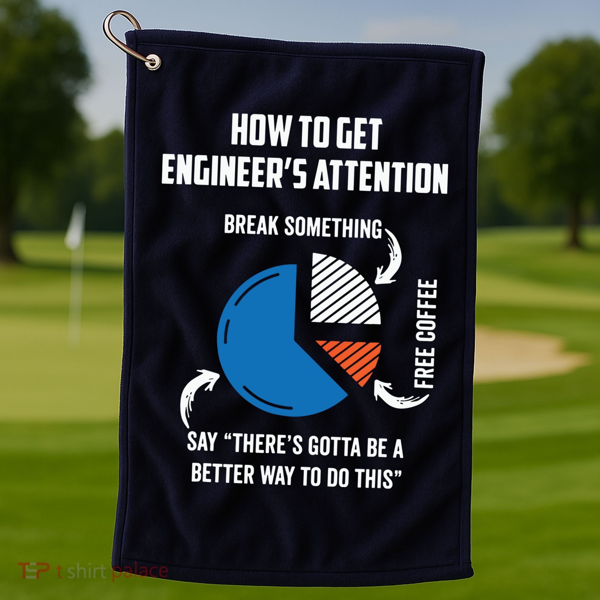 Engineer Funny Tee For Electrical Mechanical Civil Computer Golf Towel