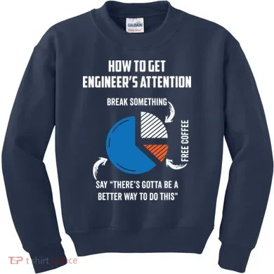 Engineer Funny Tee For Electrical Mechanical Civil Computer Kids Sweatshirt