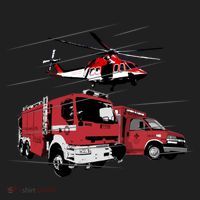 Ems Fire Truck Ambulance Rescue Helicopter Gift Cool Gift Women's Sweatshirt thumb 2