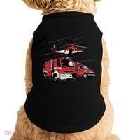 Ems Fire Truck Ambulance Rescue Helicopter Gift Cool Gift Doggie Tank thumb 0