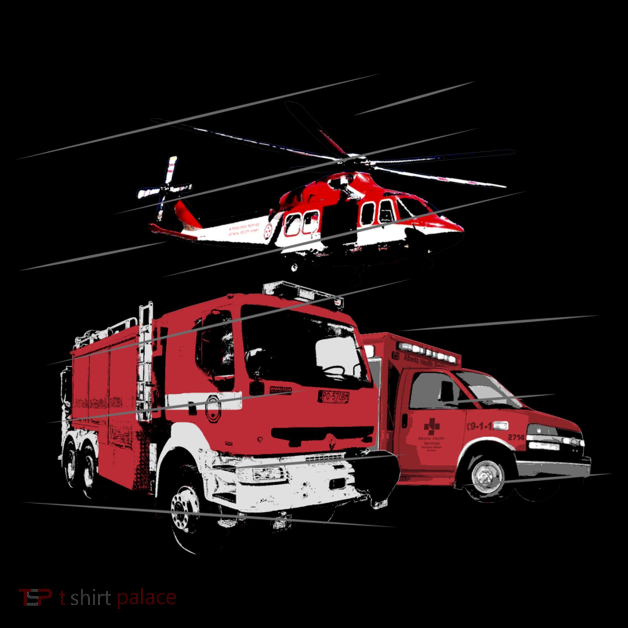Ems Fire Truck Ambulance Rescue Helicopter Gift Cool Gift Coffee Mug