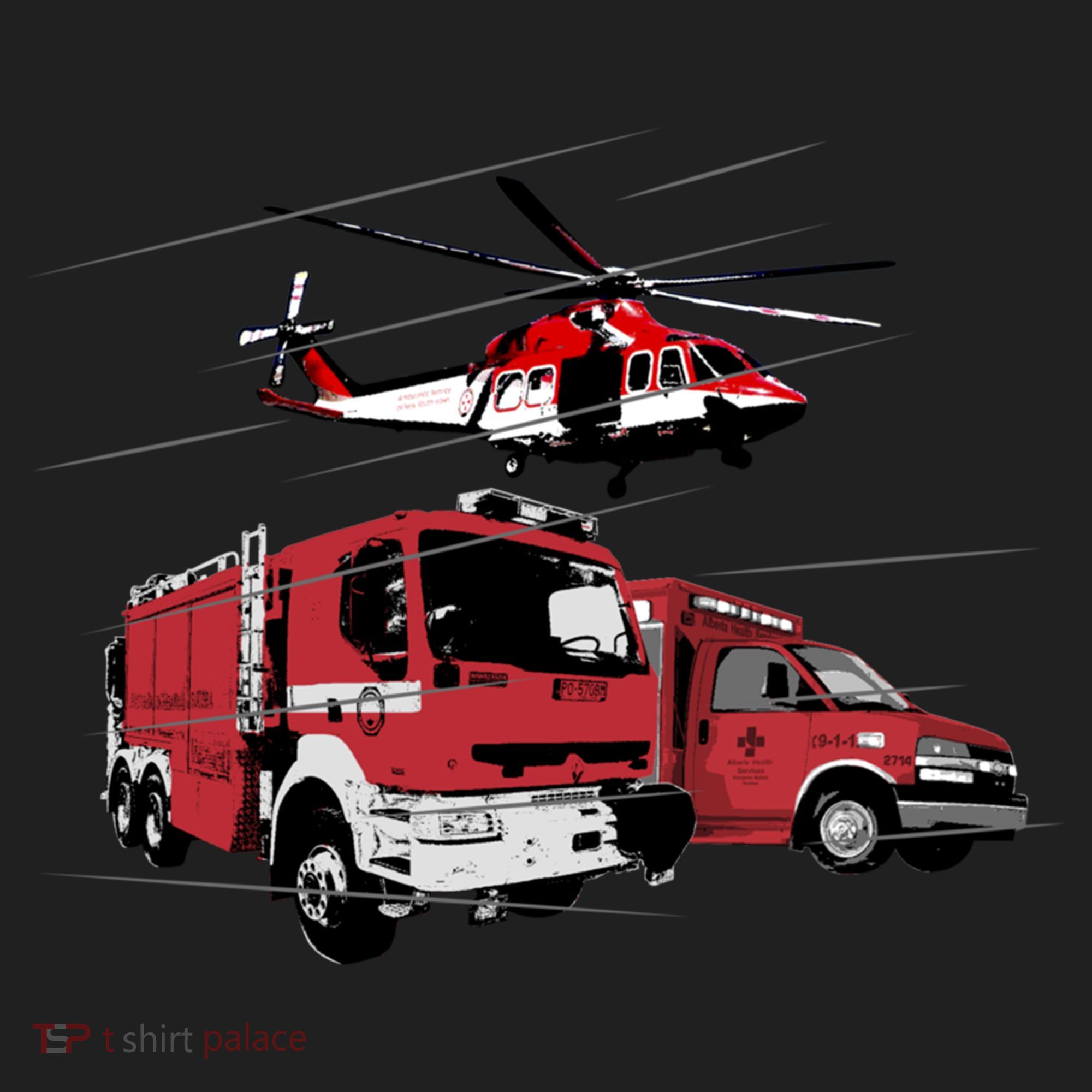 Ems Fire Truck Ambulance Rescue Helicopter Gift Cool Gift Beanie