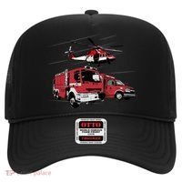 Ems Fire Truck Ambulance Rescue Helicopter Gift Cool Gift Hat thumb 0