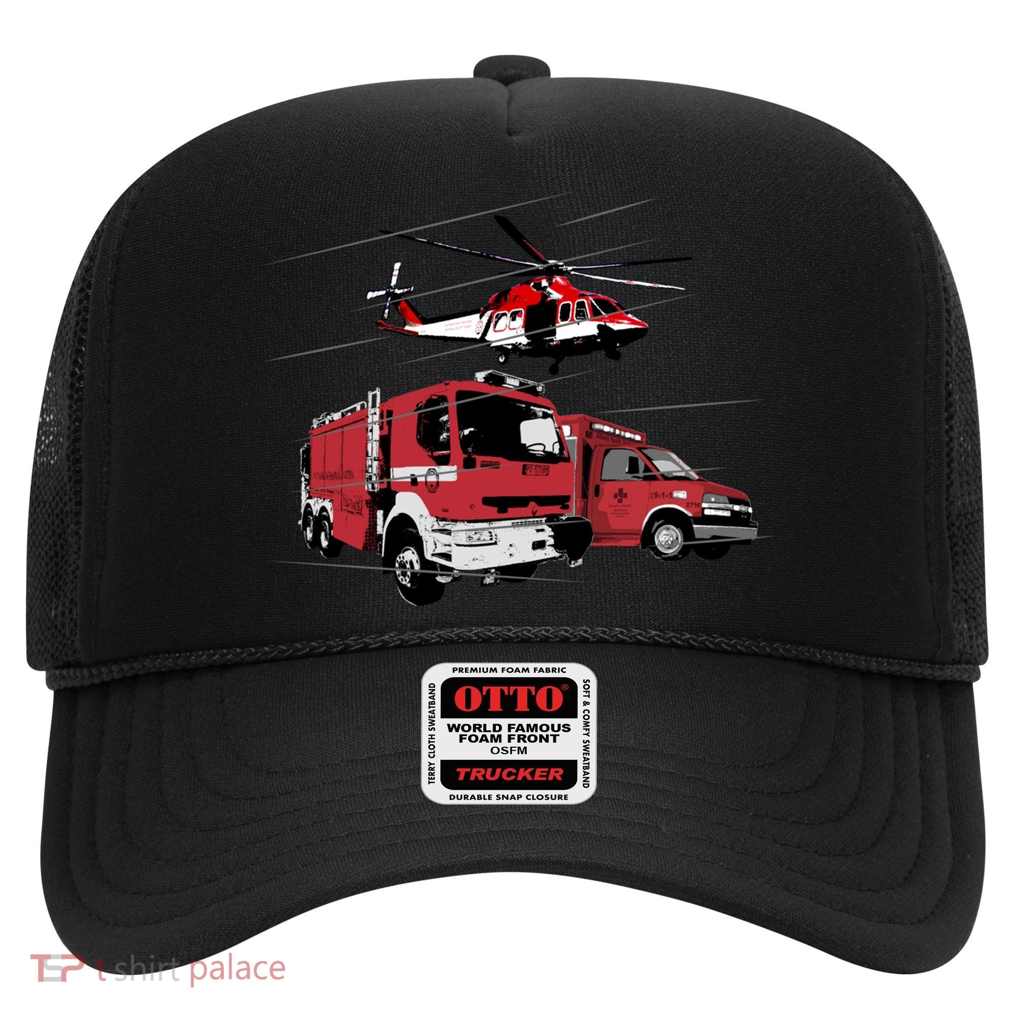 Ems Fire Truck Ambulance Rescue Helicopter Gift Cool Gift Hat