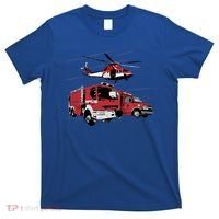 Ems Fire Truck Ambulance Rescue Helicopter Gift Cool Gift T-Shirt thumb 0