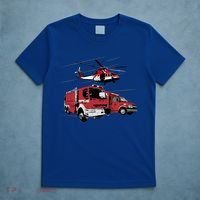 Ems Fire Truck Ambulance Rescue Helicopter Gift Cool Gift T-Shirt thumb 5