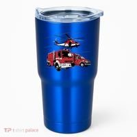 Ems Fire Truck Ambulance Rescue Helicopter Gift Cool Gift Tumbler thumb 0