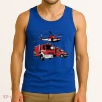 Ems Fire Truck Ambulance Rescue Helicopter Gift Cool Gift Tank Top thumb 3