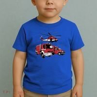 Ems Fire Truck Ambulance Rescue Helicopter Gift Cool Gift Toddler T-Shirt thumb 2