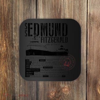 Edmund Fitzgerald US vintage Gitche Gumee Coaster