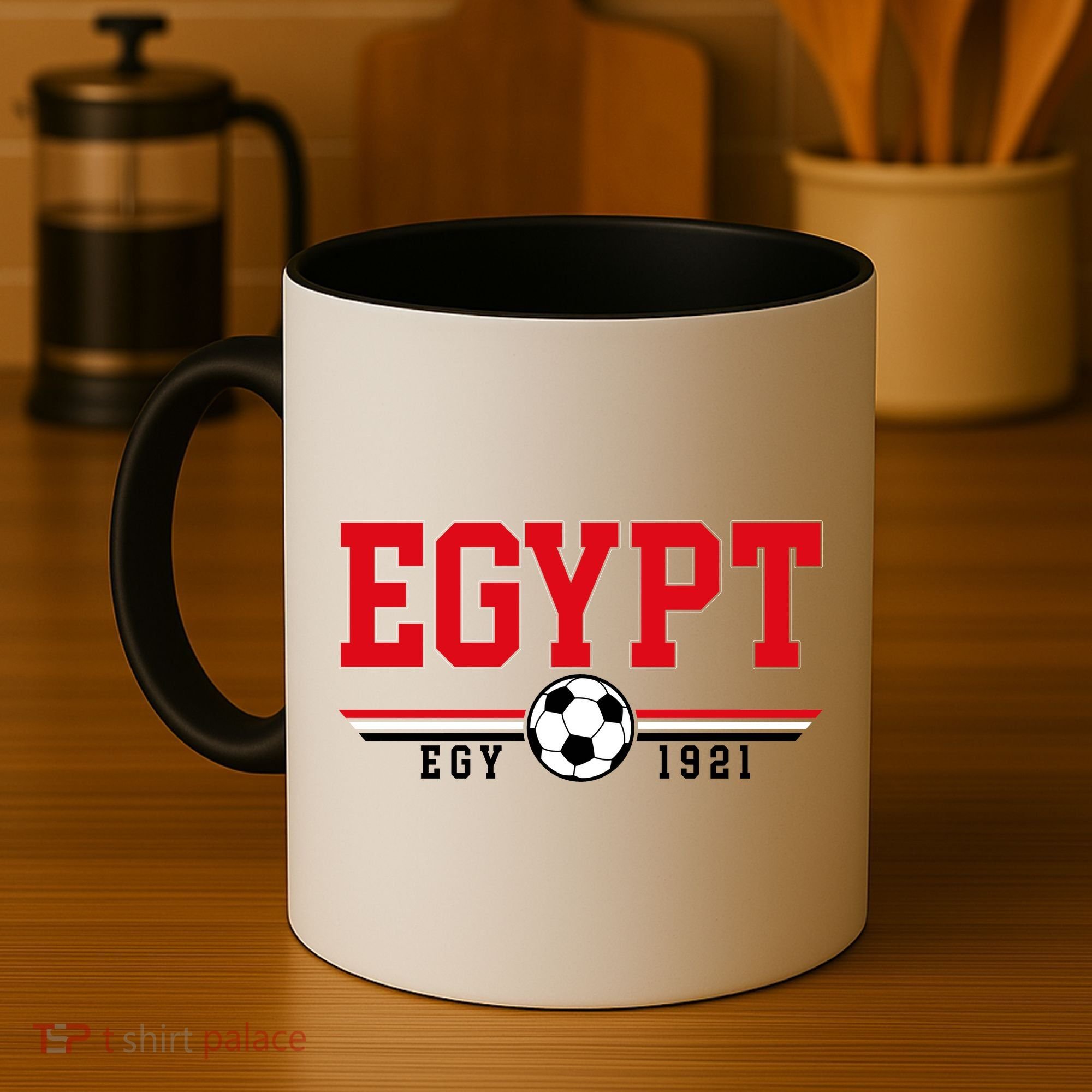 Egypt Futbol World Soccer Team Crest Coffee Mug