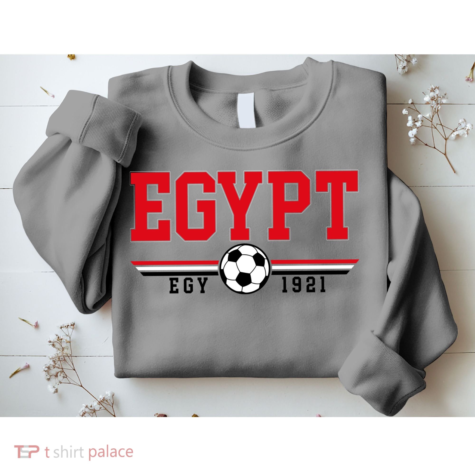 Egypt Futbol World Soccer Team Crest Sweatshirt