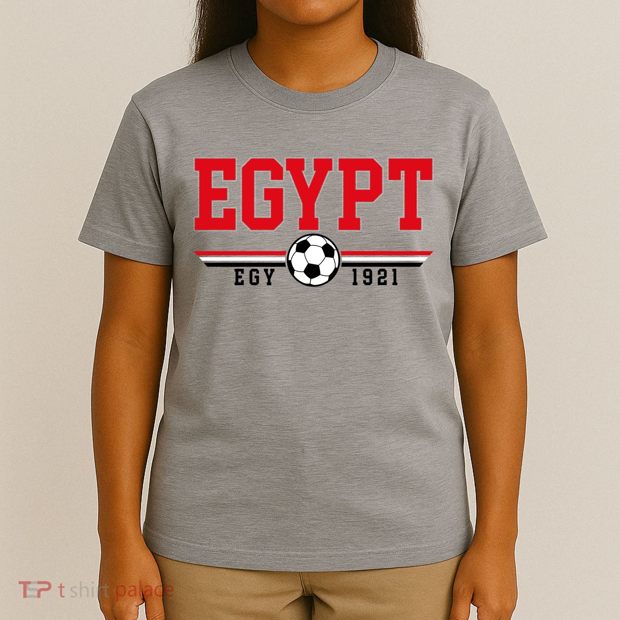 Egypt Futbol World Soccer Team Crest T-Shirt