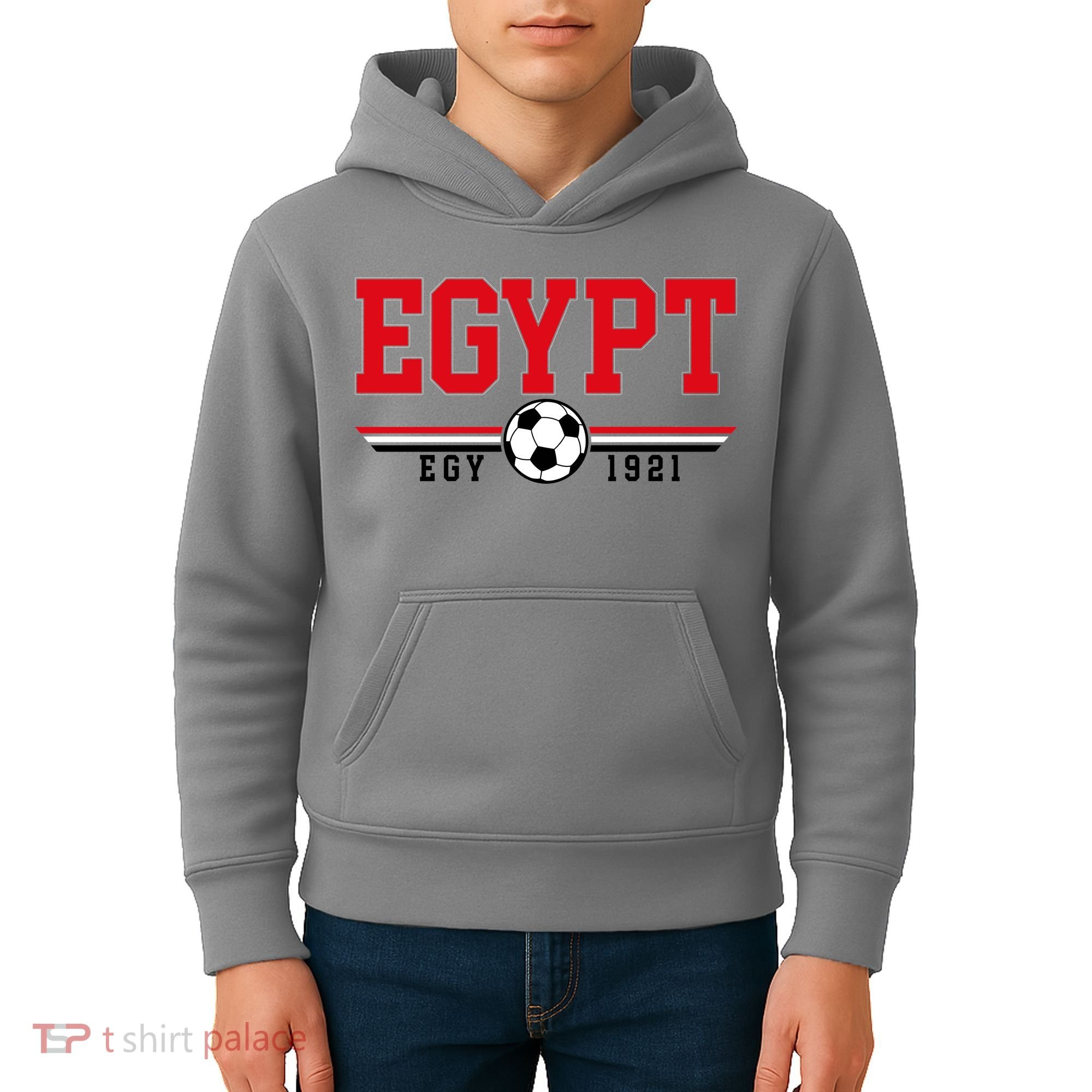 Egypt Futbol World Soccer Team Crest Kids Hoodie