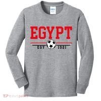 Egypt Futbol World Soccer Team Crest Kids Long Sleeve Shirt thumb 0